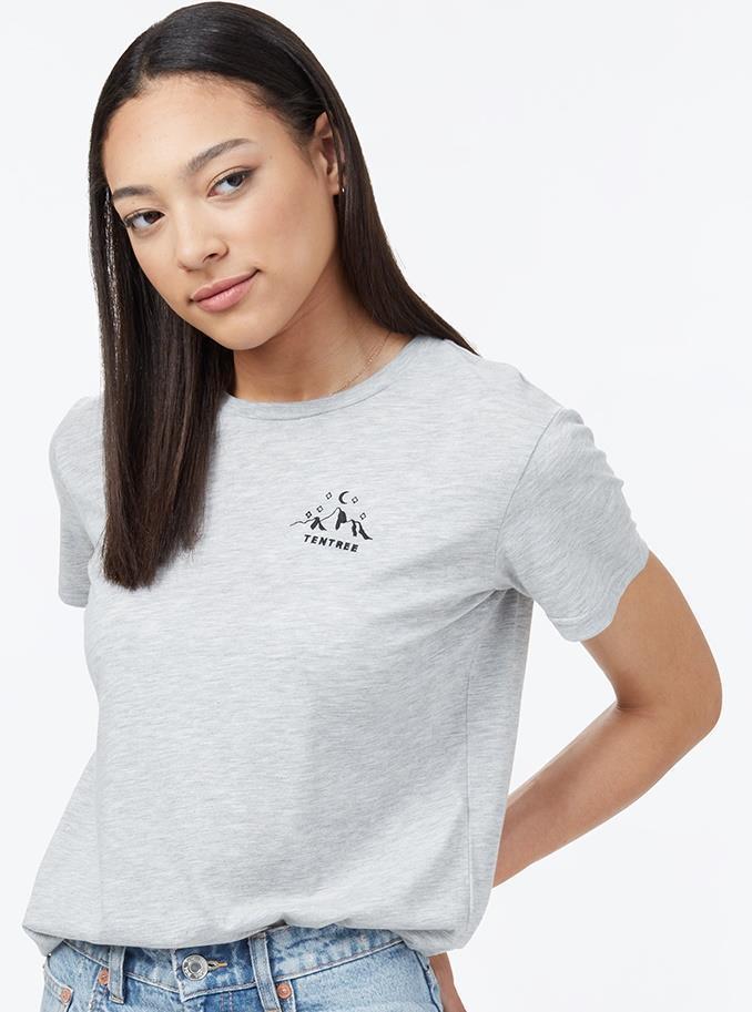 Mountain Moon T-Shirt - Womens - hi rise grey heather 1