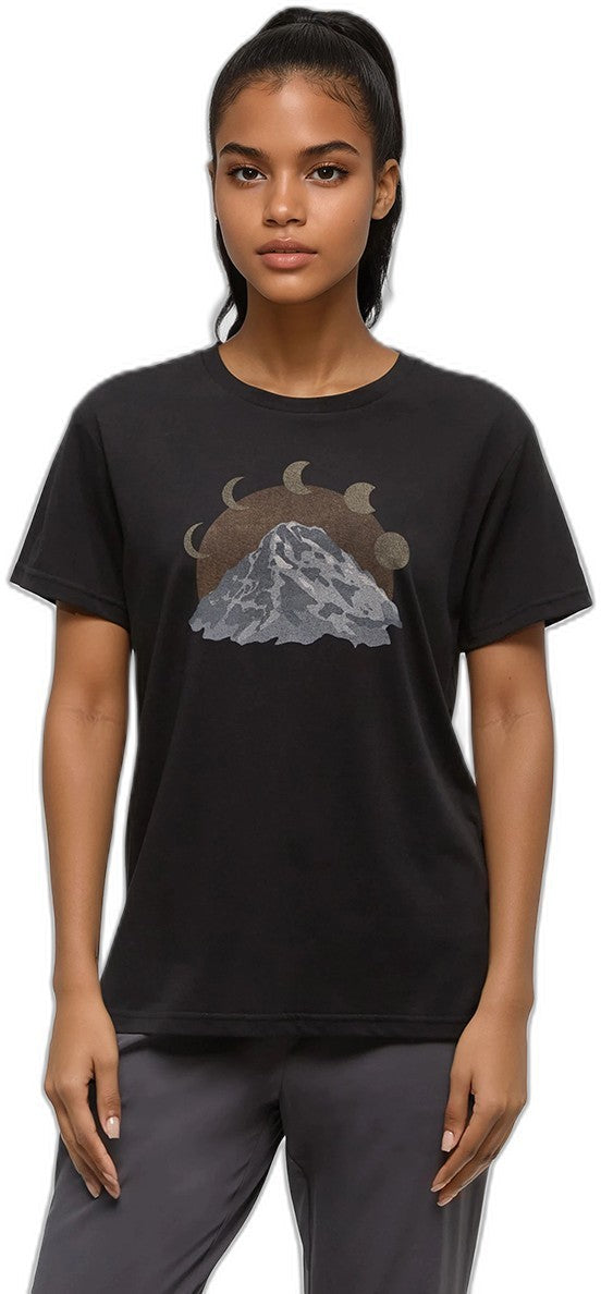 Mountain Moon T-Shirt - Womens - meteorite black / quarry 1