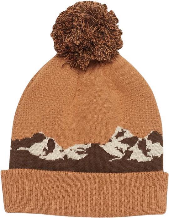 Mountain Scenic Pom Beanie - camel / pale oak 1