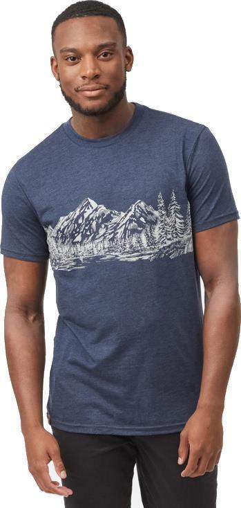 Mountain Scenic T-Shirt - Mens - Dress Blue 1