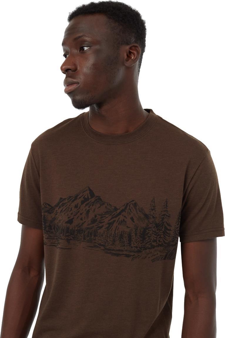 Mountain Scenic T-Shirt - Mens - Slate Brown / Meteorite Black 3
