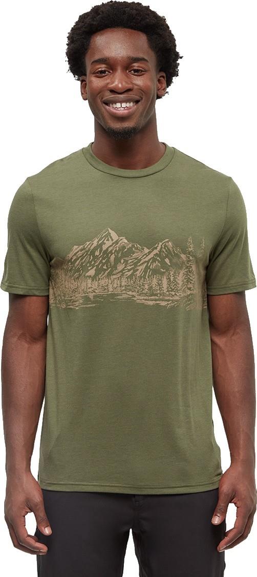 Mountain Scenic T-Shirt - Mens - deep olive / edgewood 1