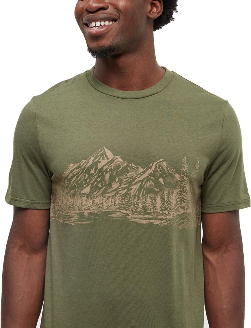 Mountain Scenic T-Shirt - Mens - deep olive / edgewood 1