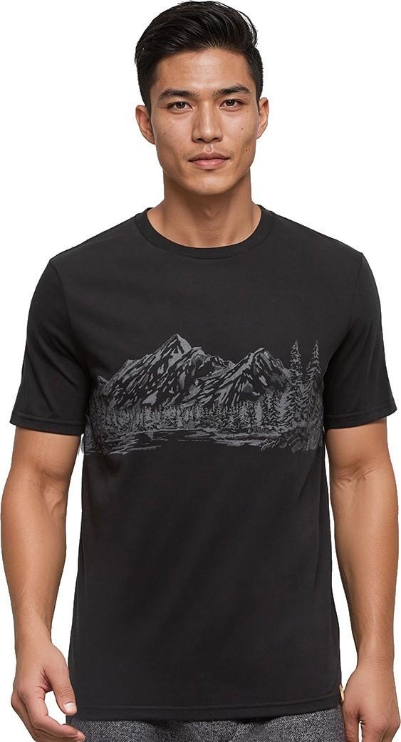 Mountain Scenic T-Shirt - Mens - meteorite black 1