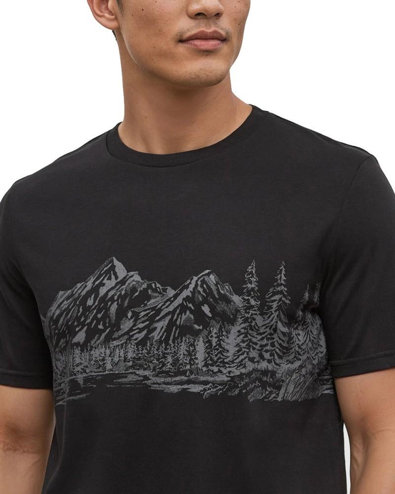 Mountain Scenic T-Shirt - Mens - meteorite black 1