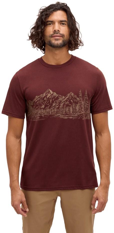 Mountain Scenic T-Shirt - Mens - red chestnut / hazelnut 1