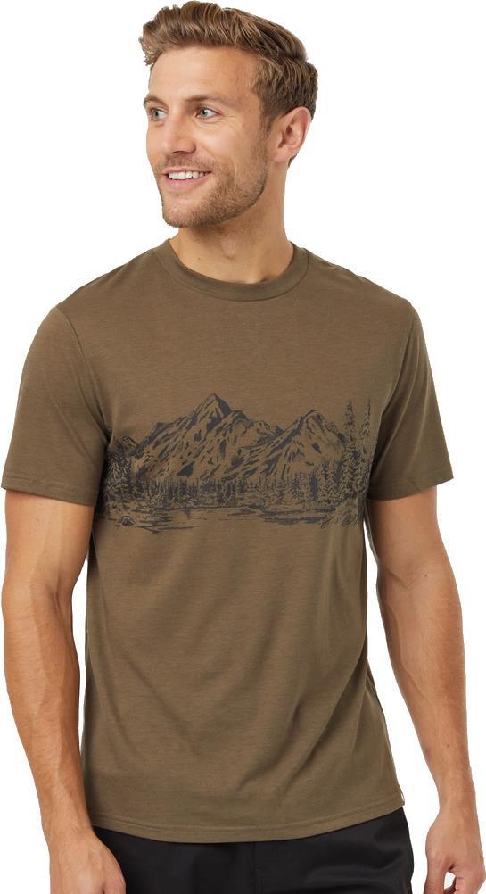 Mountain Scenic T-Shirt - Mens - tundra / meteorite black 1