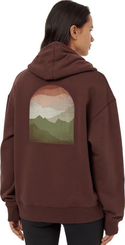 Mountain Skyline Hoodie - Womens - Deep Mahogany / Alfalfa 2