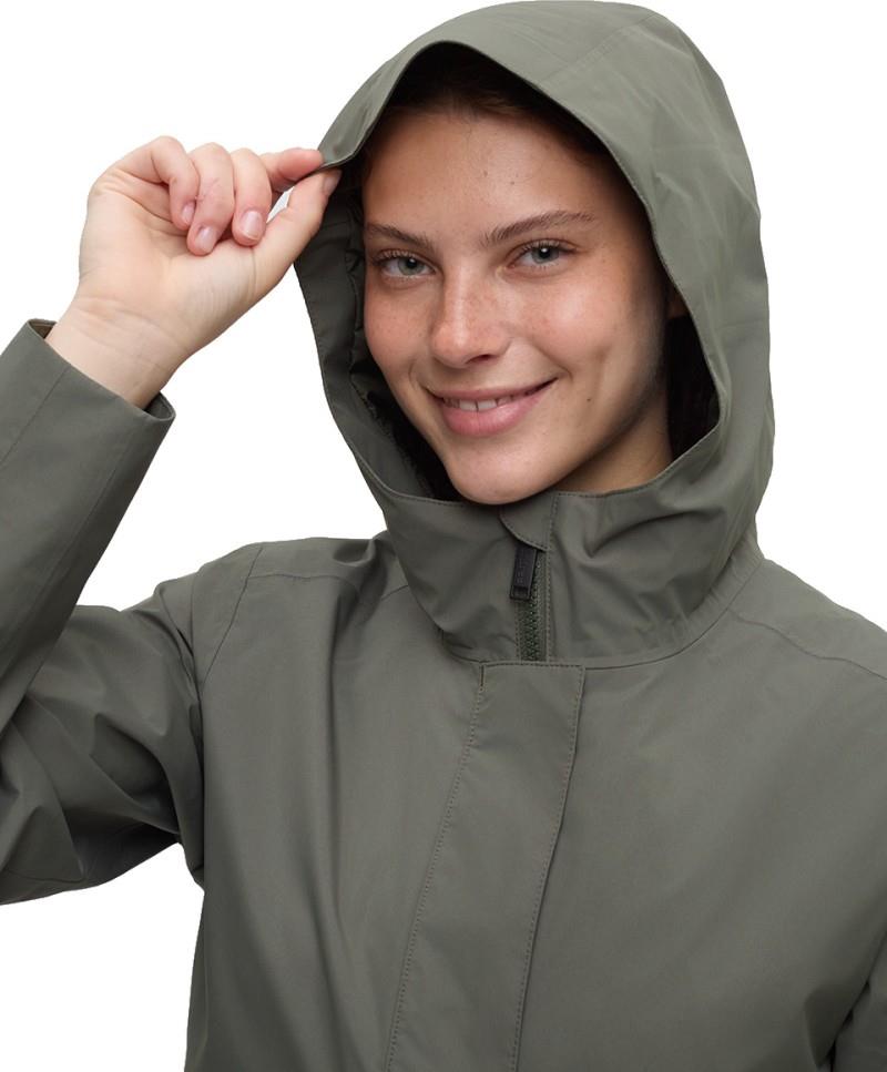 Nimbus Long Rain Jacket - Womens - deep olive 1