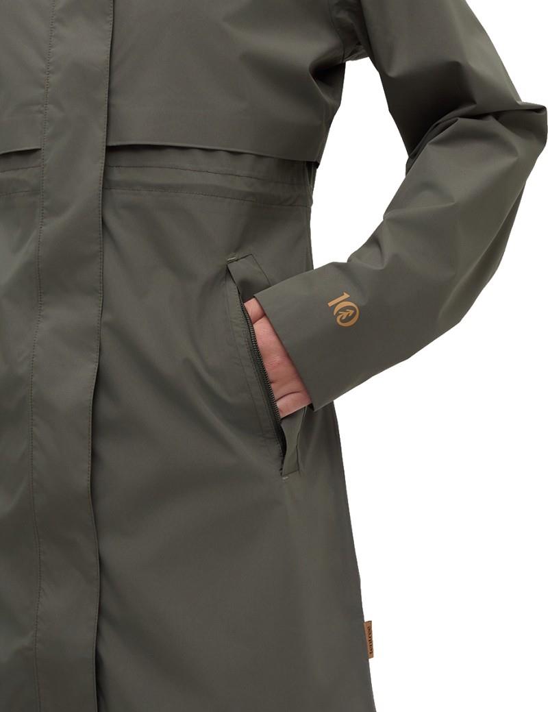 Nimbus Long Rain Jacket - Womens - deep olive 1