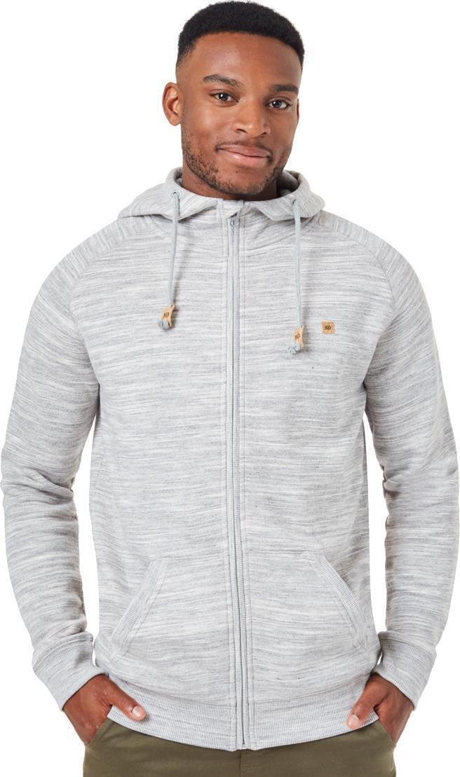 Oberon Zip Hoodie - Mens - Hi Rise Grey Space Dye 1