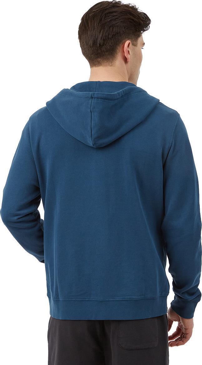 Organic French Terry Full Zip Hoodie - Mens - moonlit ocean 1