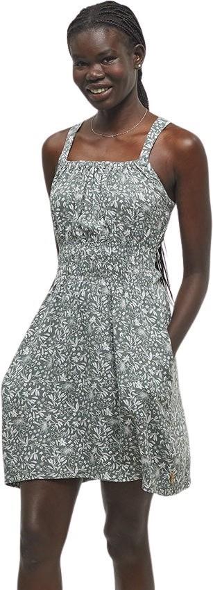 Overlook Dress - agave green / field flower 1