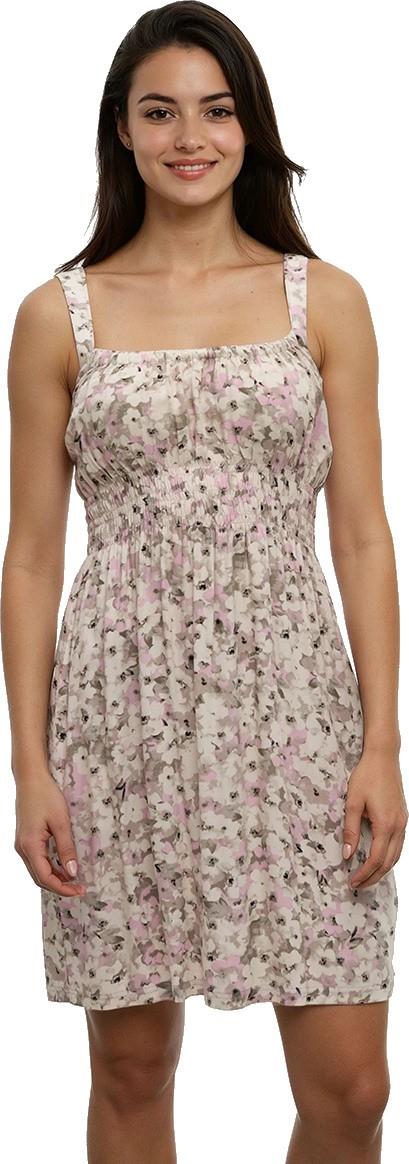Overlook Dress - pink sand / watercolour floral 1
