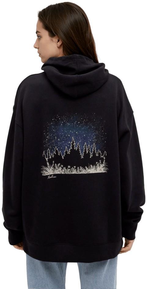 Parks Landscape Oversized Hoodie - Womens - meteorite black / pale oak 1