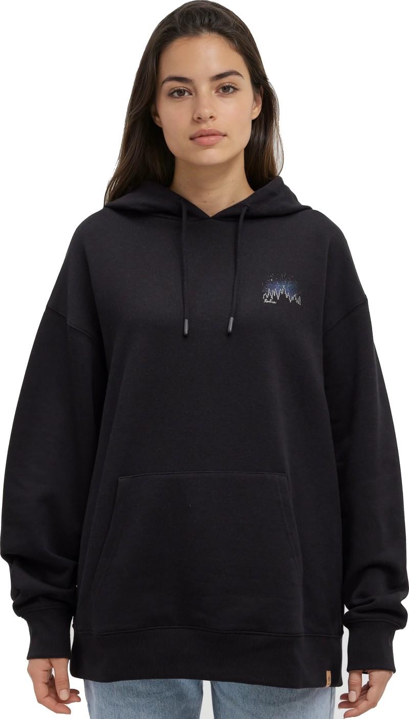 Parks Landscape Oversized Hoodie - Womens - meteorite black / pale oak 1