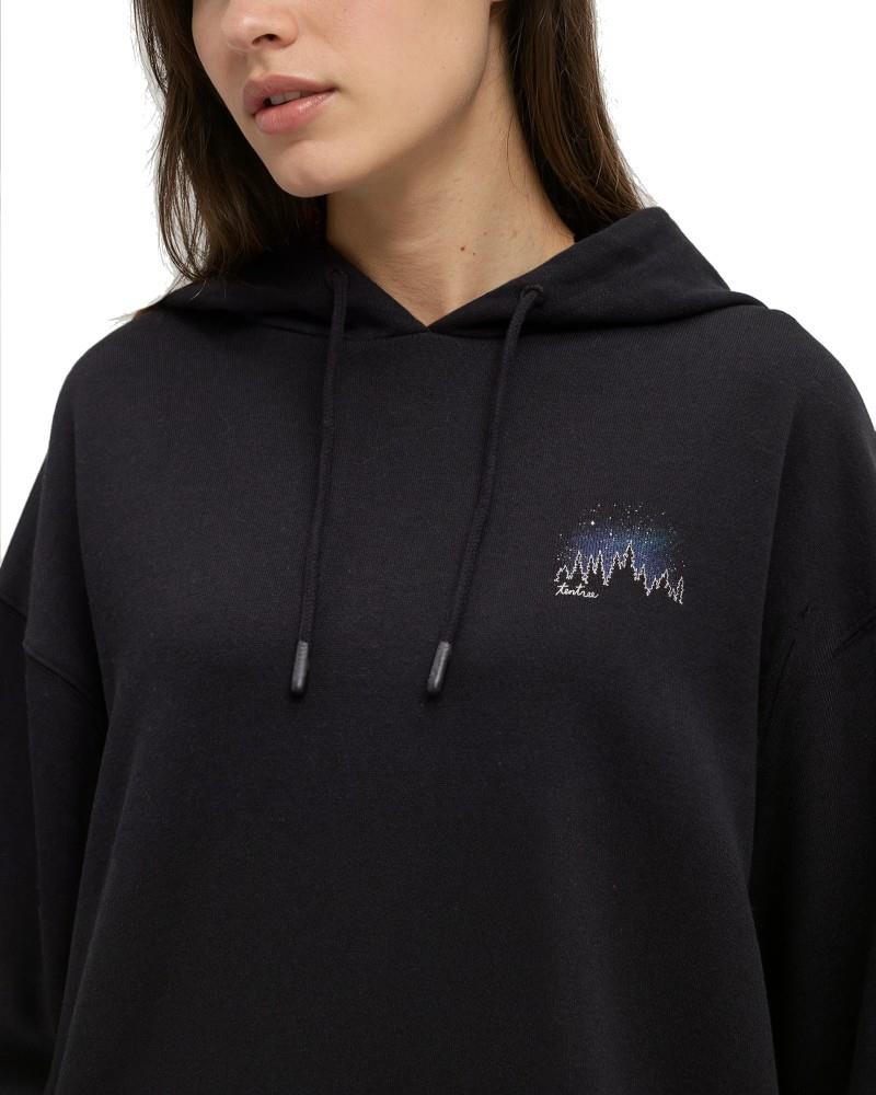 Parks Landscape Oversized Hoodie - Womens - meteorite black / pale oak 1