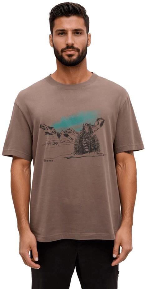 Parks Landscape Relaxed T-Shirt - Mens - ashwood / midnight blue 1