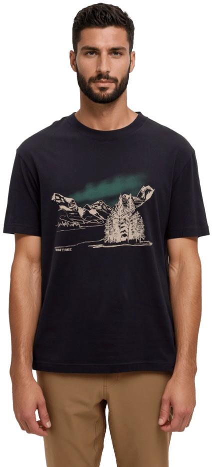 Parks Landscape Relaxed T-Shirt - Mens - meteorite black / pine green 1