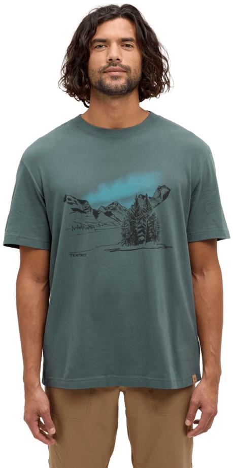 Parks Landscape Relaxed T-Shirt - Mens - pine green / meteorite black 1