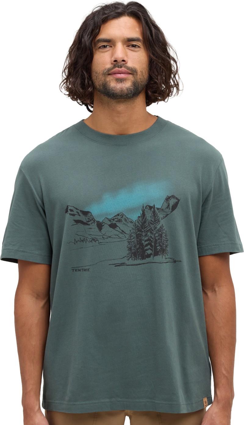 Parks Landscape Relaxed T-Shirt - Mens - pine green / meteorite black 1