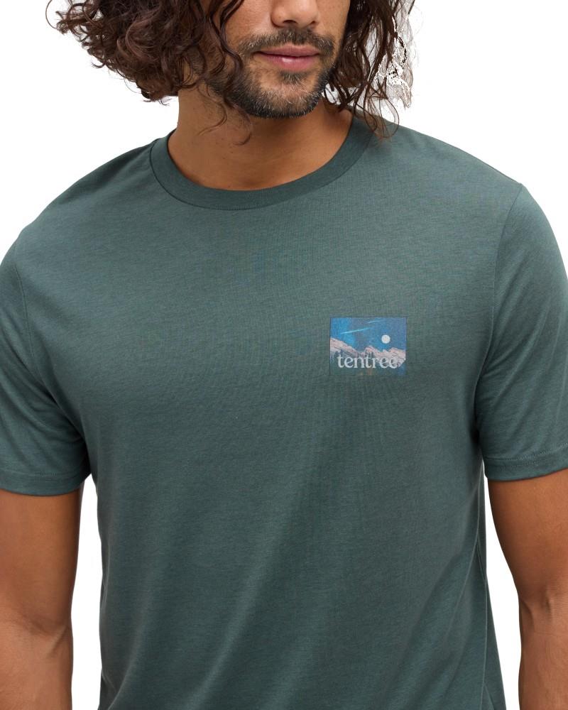 Parks Midnight Mountain T-Shirt - Mens - pine green / midnight mountain 1