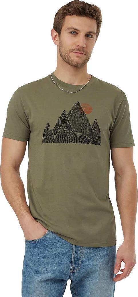 Peak T-Shirt - Mens - Deep Lichen Green / Meteorite Black 1