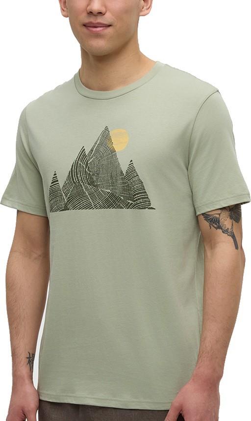 Peak T-Shirt - Mens - light moss / deep olive 1