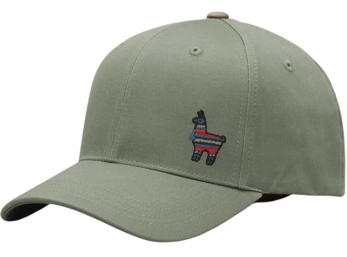 Peru Embroidered Llama Elevation Hat - agave green 1