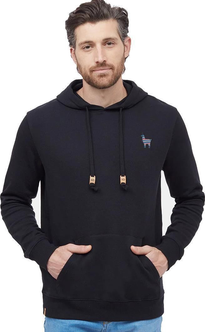 Peru Embroidered Llama Hoodie - Mens - meteorite black 1