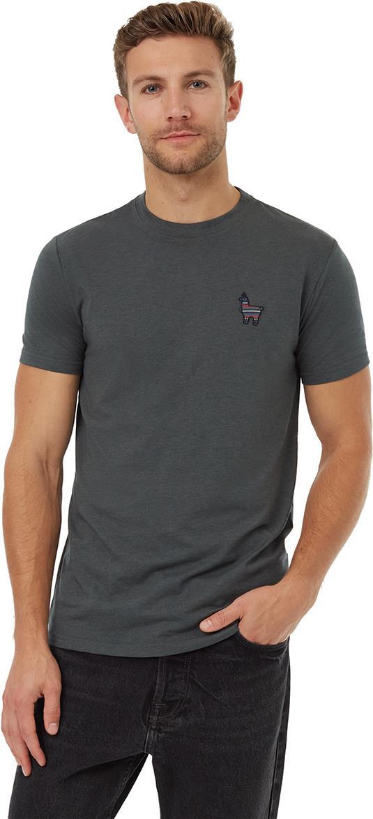 Peru Embroidered Llama T-Shirt - Mens - Urban Green / Tide 1