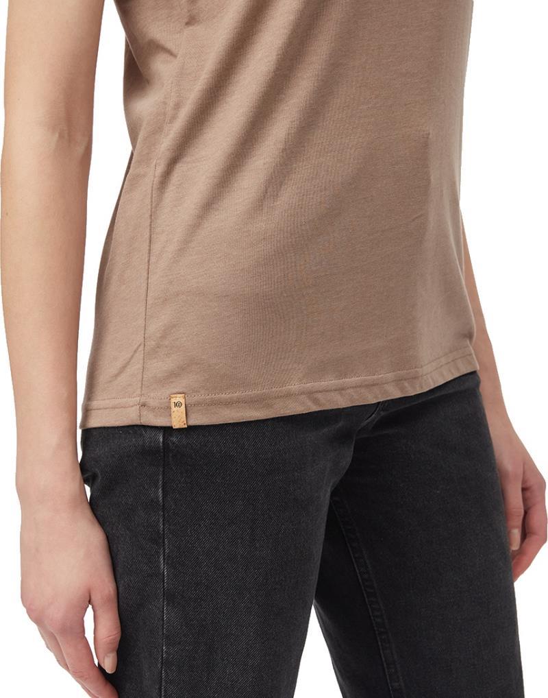 Peru Embroidered Llama T-Shirt - Womens - pine bark 1