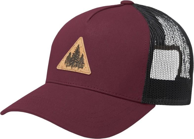Pine Trio Altitude Hat - deep burgundy / cork patch 1