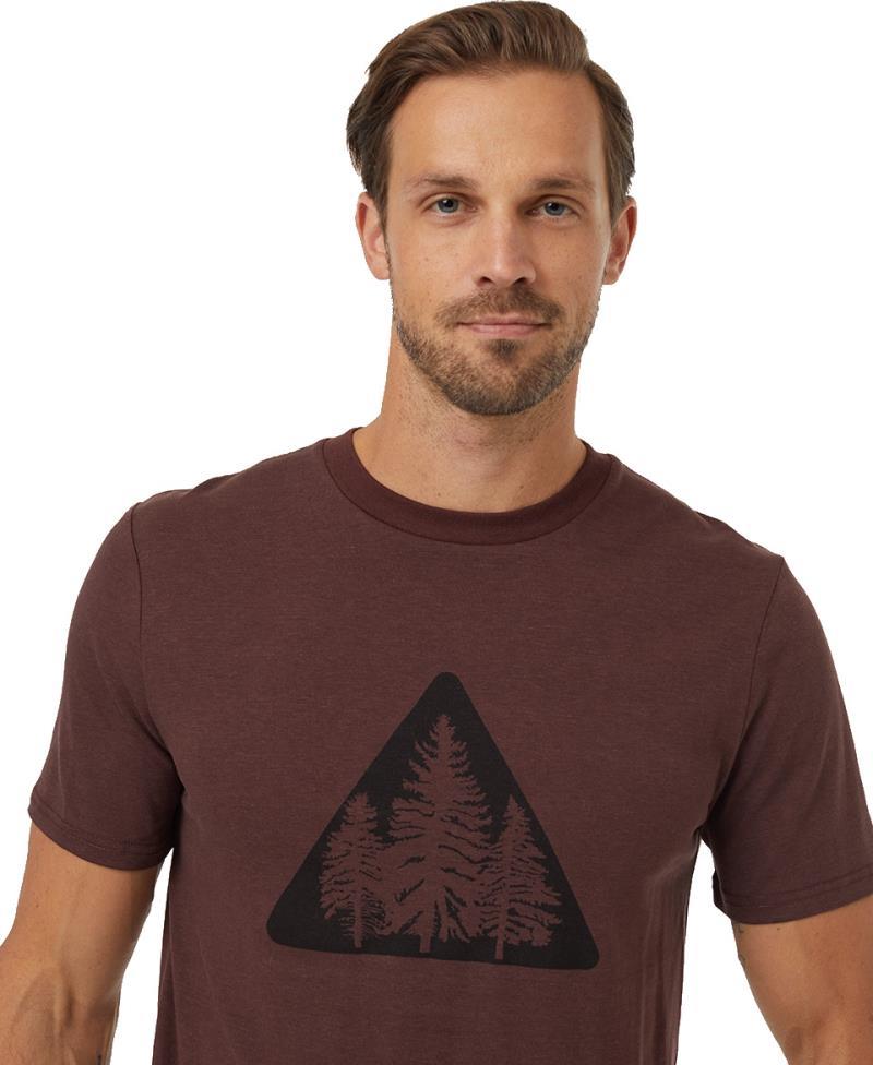 Pine Trio T-Shirt - Mens - Deep Mahogany / Black Bean 3