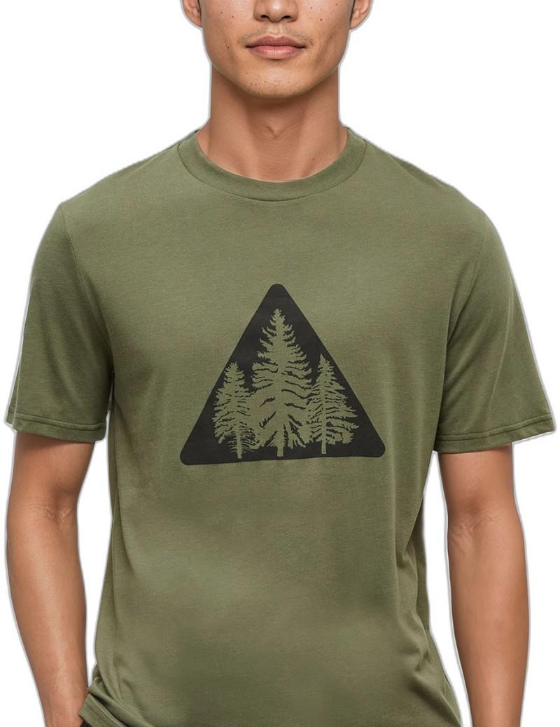 Pine Trio T-Shirt - Mens - deep olive / meteorite black 1