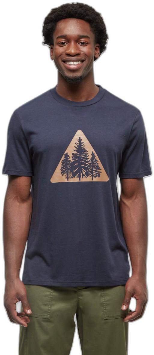 Pine Trio T-Shirt - Mens - midnight blue / camel 1