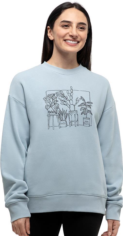 Plant Club Crew - Womens - blue haze / meteorite black 1