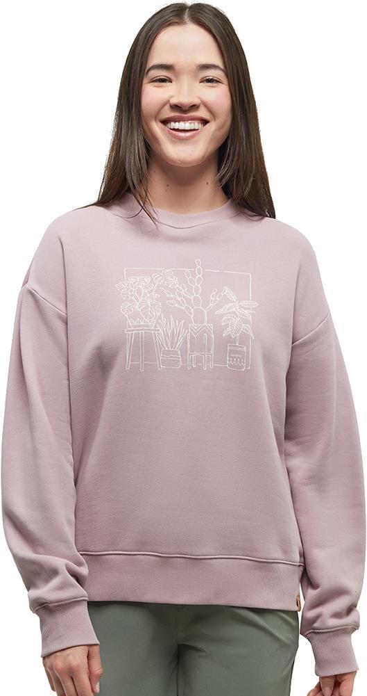 Plant Club Crew - Womens - vintage mauve / vintage white 1