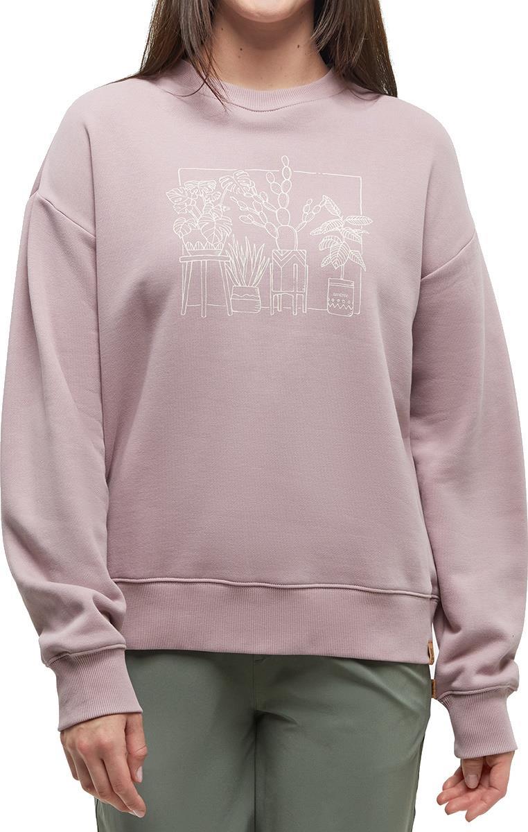 Plant Club Crew - Womens - vintage mauve / vintage white 1
