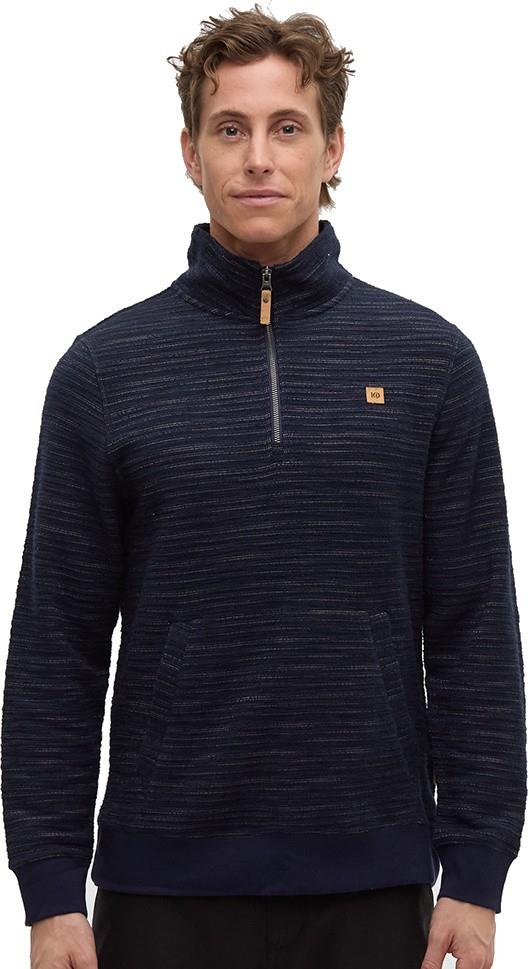 Powell 1/4 Zip - Mens - midnight blue flash stripe 1