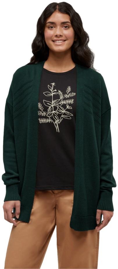 Prairies Cardigan - Womens - dark forest green 1