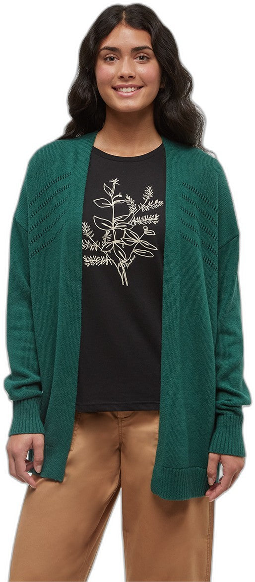 Prairies Cardigan - Womens - forest pine heather 1