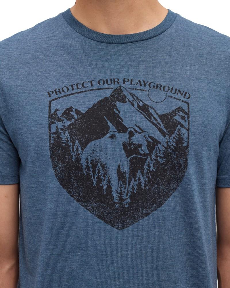 Protect T-Shirt - Mens - blue horizon heather / meteorite black 1