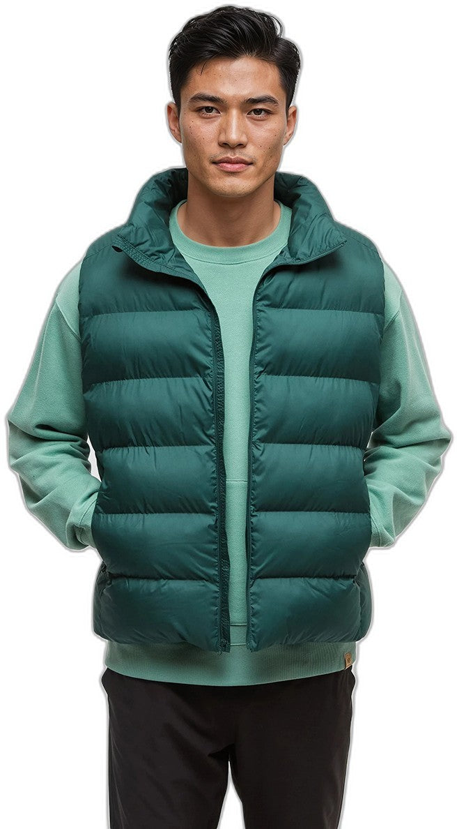 Puffer Vest - Mens - forest pine 1