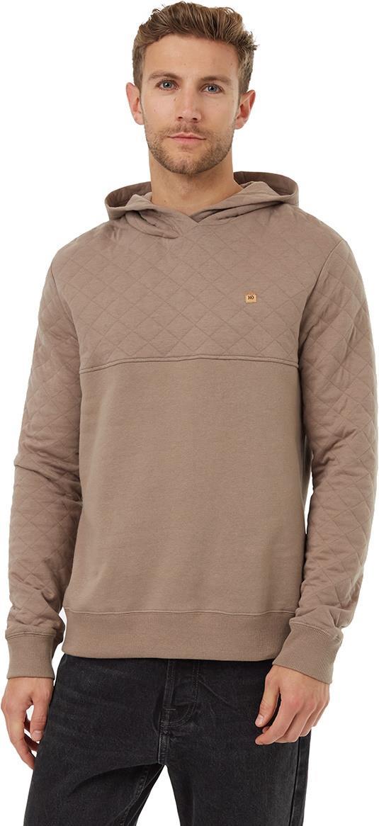 Quilted Block Hoodie - Mens - Fossil 1