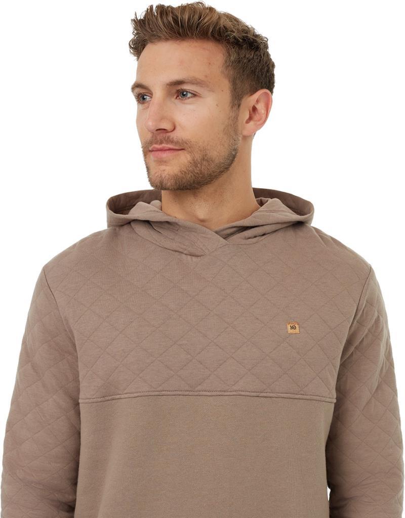 Quilted Block Hoodie - Mens - Fossil 4