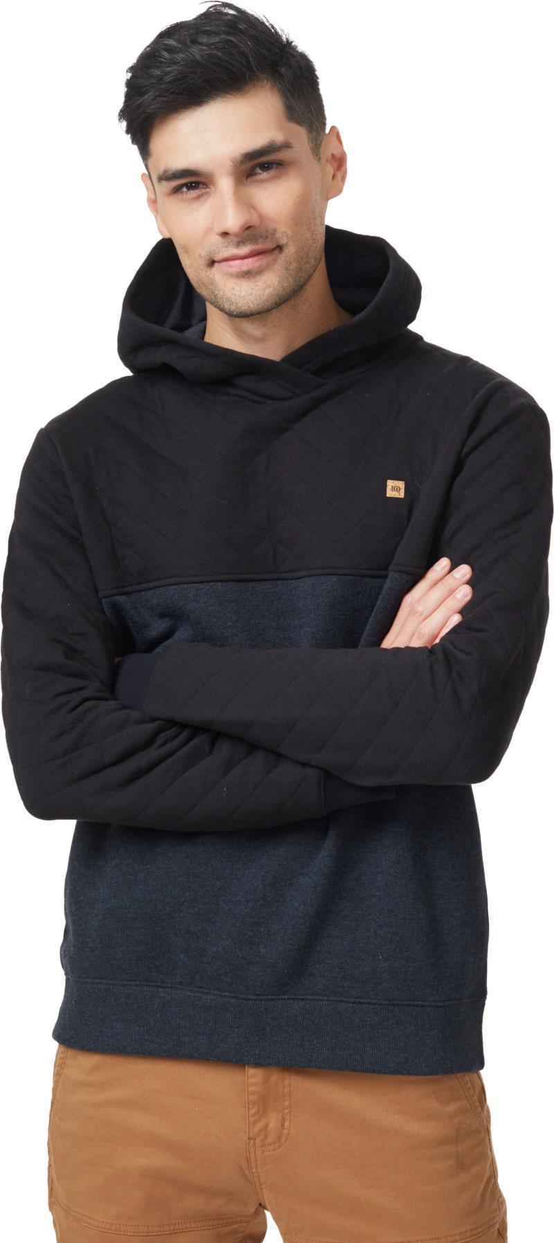 Quilted Block Hoodie - Mens - Meteorite Black 1