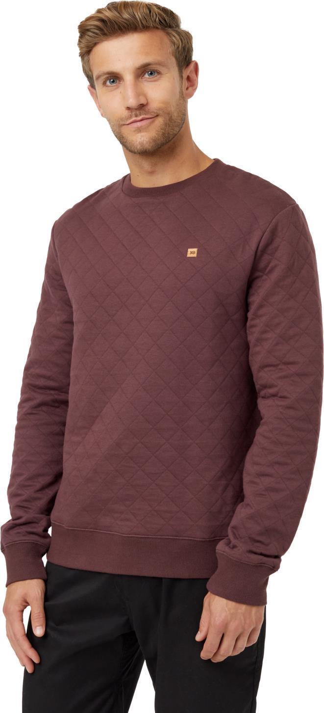 Quilted Classic Crew - Mens - Deep Mahogany 1