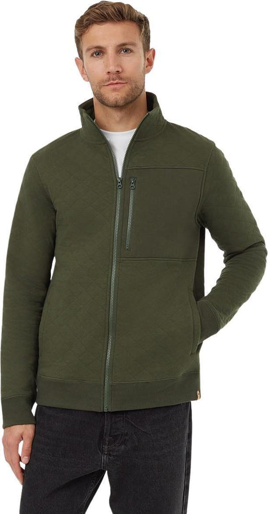 Quilted Full Zip - Mens - Dark Kombu Green 1