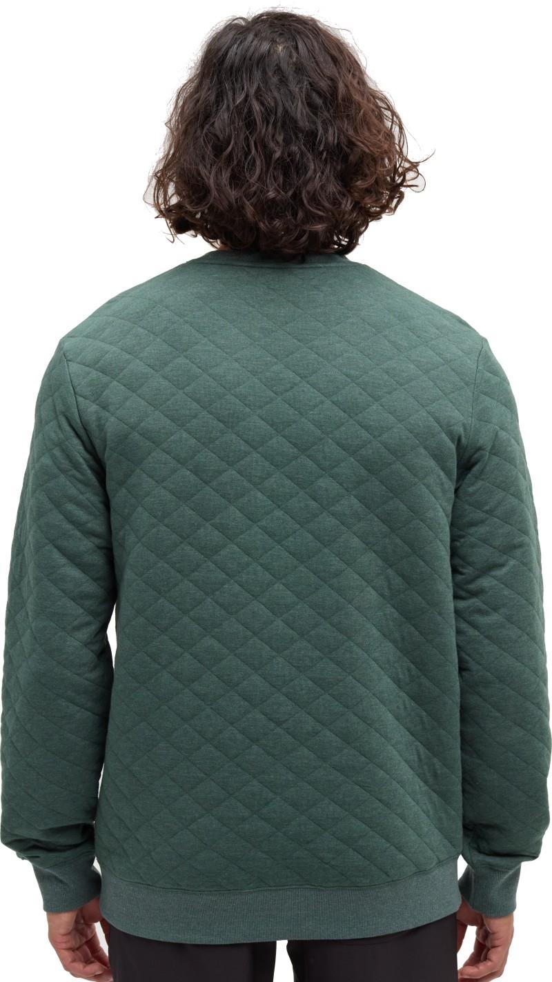 Quilted Reynard Crew - Mens - pine green heather 1